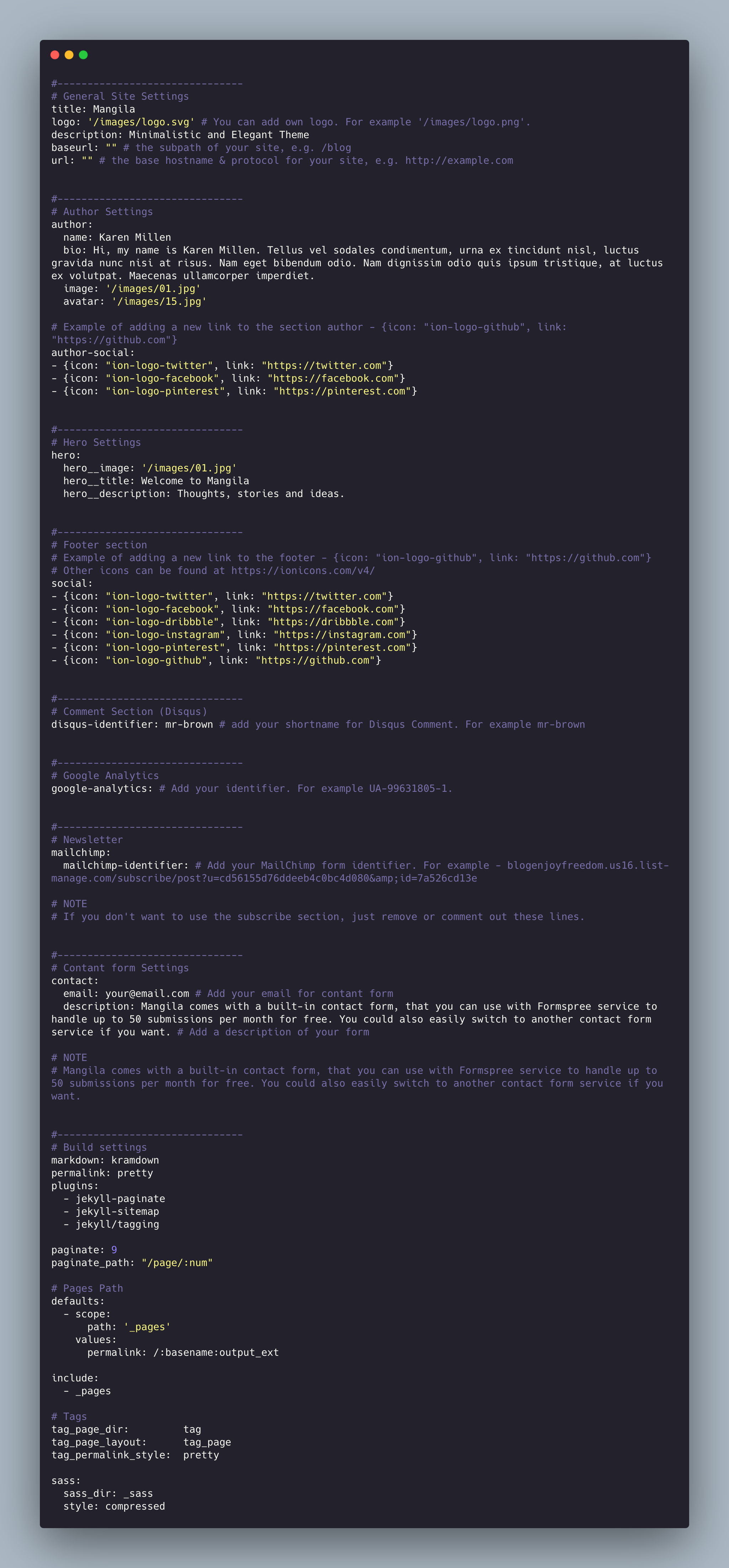 config